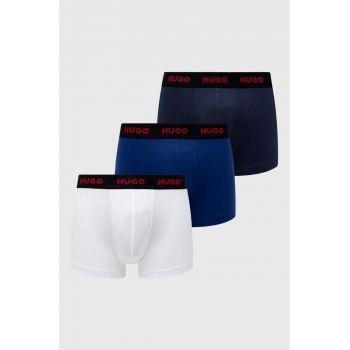 HUGO boxeri (3-pack) barbati, culoarea albastru marin