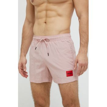 HUGO pantaloni scurți de baie culoarea roz 50469323