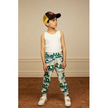 Mini Rodini pantaloni de trening pentru copii culoarea verde, modelator