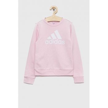 Adidas bluza copii G BL culoarea roz, cu imprimeu