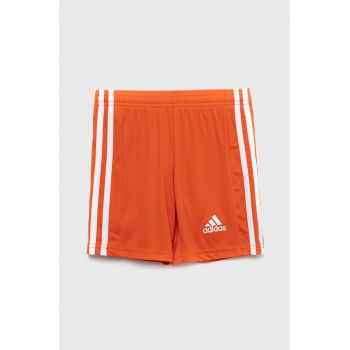 Adidas Performance pantaloni scurti copii SQUAD 21 SHO Y culoarea portocaliu, talie reglabila