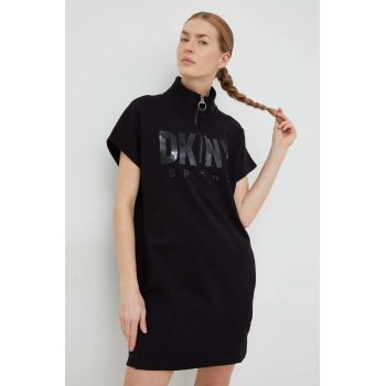 Dkny rochie culoarea negru, mini, oversize de firma originala