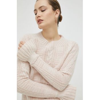 Ivy Oak pulover de lana femei, culoarea roz