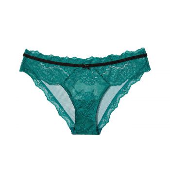 Dream Angels Lace & Velvet Cheekini Panty XS