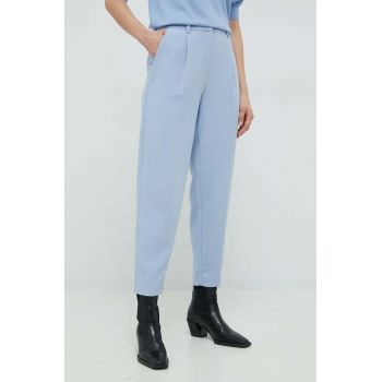 Bruuns Bazaar pantaloni femei, drept, high waist