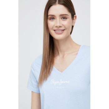 Pepe Jeans tricou din bumbac Wendy V Neck