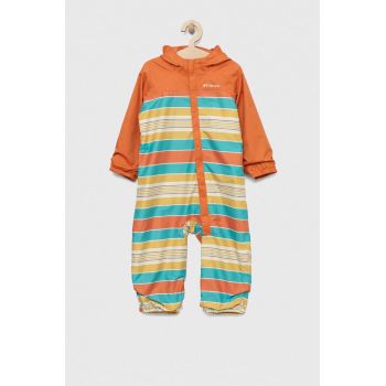 Columbia combinezon bebe Critter Jitters II Rain Suit culoarea portocaliu