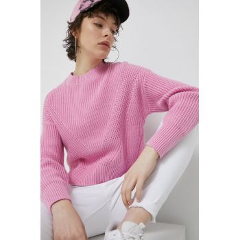 Abercrombie & Fitch pulover femei, culoarea roz, călduros