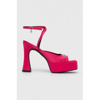 Karl Lagerfeld sandale LAZULA culoarea roz, KL33905
