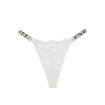 Shine Strap Lace Thong Panty S