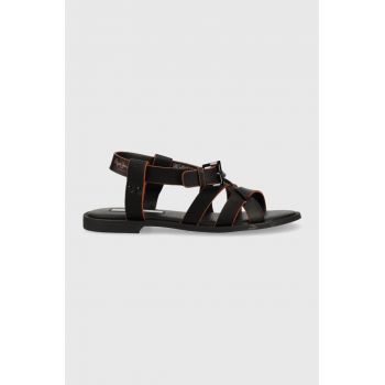 Pepe Jeans sandale HAYES femei, culoarea negru, PLS90573
