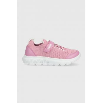 Geox sneakers pentru copii culoarea roz