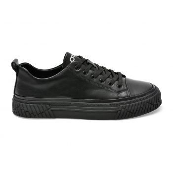 Pantofi sport OTTER negri, F035, din piele naturala ieftini