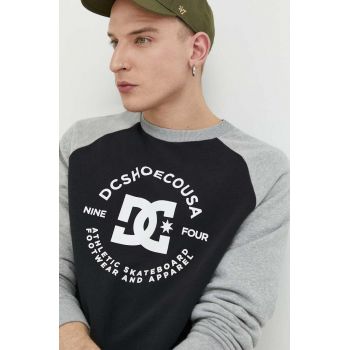 DC bluza barbati, culoarea gri, cu imprimeu de firma original