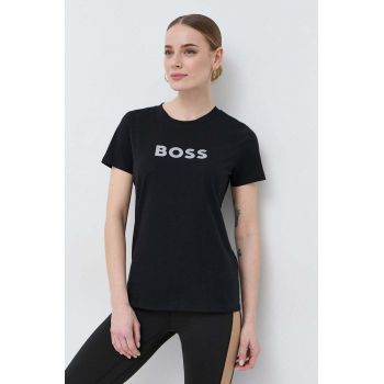 BOSS tricou din bumbac x Alica Schmidt culoarea negru