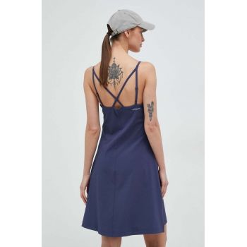Columbia rochie culoarea albastru marin, mini, drept ieftina