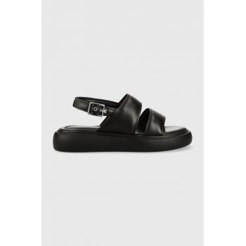 Vagabond Shoemakers sandale de piele BLENDA femei, culoarea negru, cu platforma, 5519.501.20