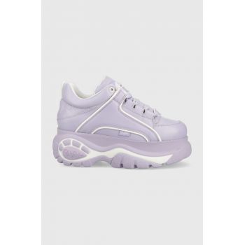 Buffalo sneakers din piele 1339-14 2.0 culoarea violet, 1533296