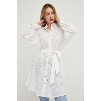 Answear Lab camasa femei, culoarea alb, cu guler clasic, relaxed ieftina