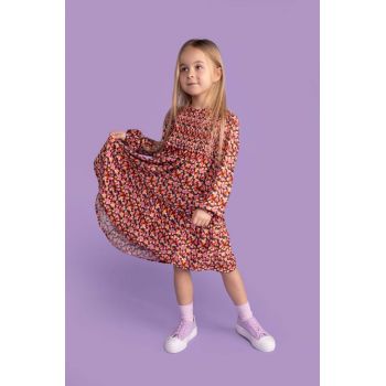Coccodrillo rochie din bumbac pentru copii mini, evazati