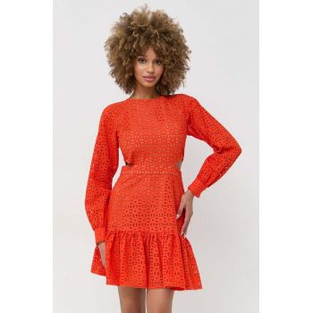 MICHAEL Michael Kors rochie culoarea portocaliu, mini, drept de firma originala