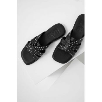 Answear Lab papuci x colecția limitată SISTERHOOD femei, culoarea negru