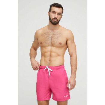 Armani Exchange pantaloni scurti de baie culoarea roz ieftin