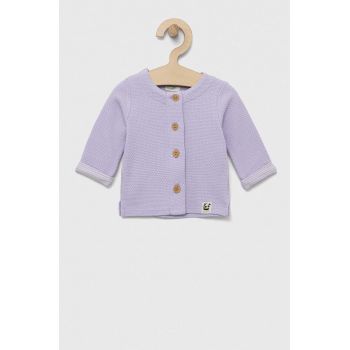 United Colors of Benetton cardigan bebe culoarea violet