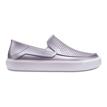 Pantofi Crocs CitiLane Roka Metallic Slip-on W Gri - Metallic Silver