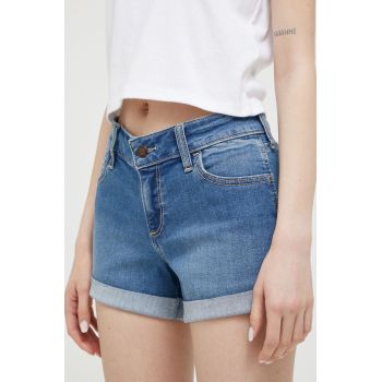 Hollister Co. pantaloni scurti jeans femei, neted, high waist