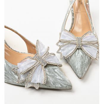 Pantofi dama Taisa Argintii