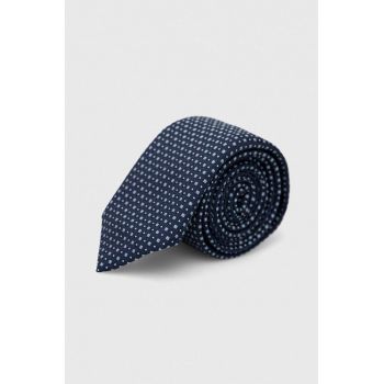 BOSS cravata de matase culoarea albastru marin de firma originala