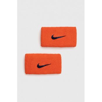 Nike brățări 2-pack culoarea portocaliu