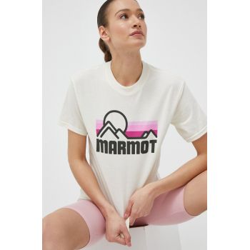 Marmot tricou femei, culoarea bej