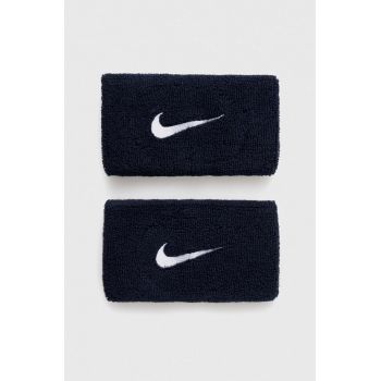 Nike brățări 2-pack culoarea albastru marin