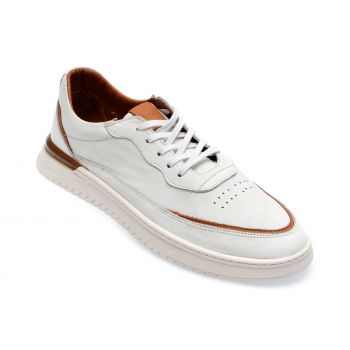 Pantofi GRYXX albi, M6920, din piele naturala ieftini