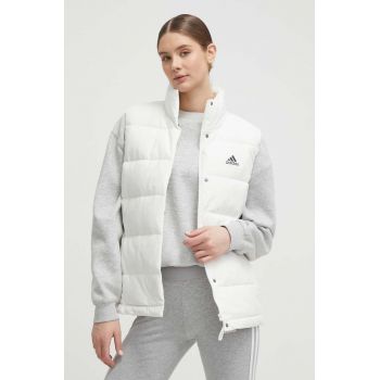 adidas vestă de puf femei, culoarea alb, de iarnă HG6278 de firma originala