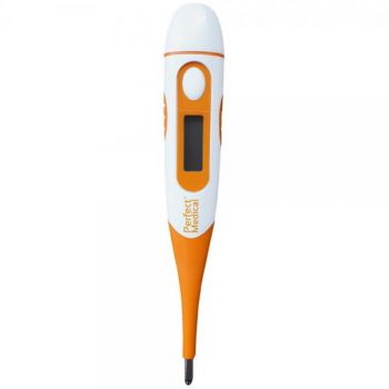 Termometru digital cu cap flexibil portocaliu