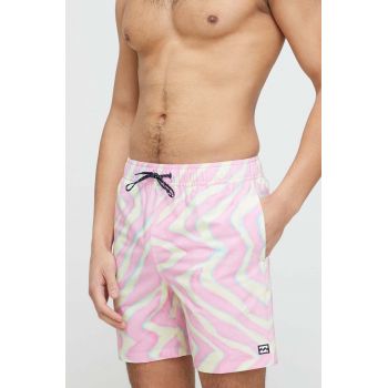 Billabong pantaloni scurti de baie culoarea roz de firma original