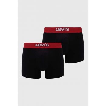 Levi's boxeri 2-pack bărbați, culoarea negru 37149.0829-004