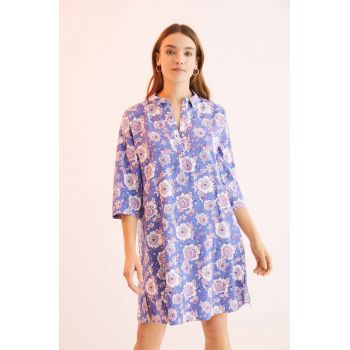 women'secret camasa de pijama Mix & Match femei, culoarea violet, 4925681 ieftine