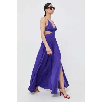 Morgan rochie culoarea violet, maxi, evazati