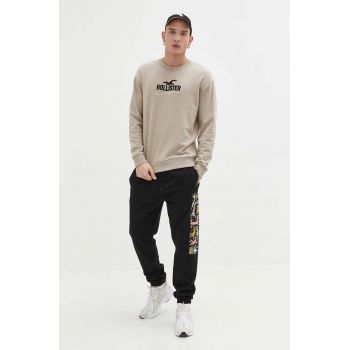 Billabong pantaloni de trening x Keith Haring culoarea negru, cu imprimeu ieftini