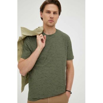 Marc O'Polo tricou din bumbac culoarea verde, modelator ieftin