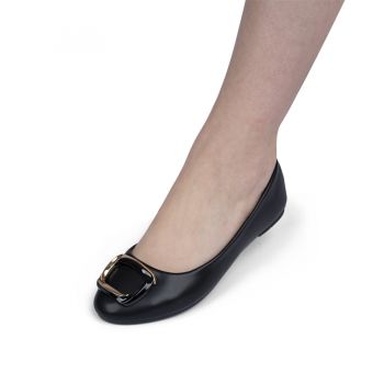 Pantofi dama casual din piele ecologica Negri Kirra Marimea 37