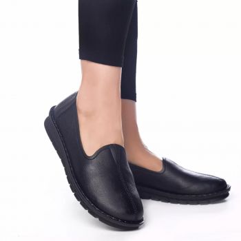 Pantofi casual janet negru piele ecologica