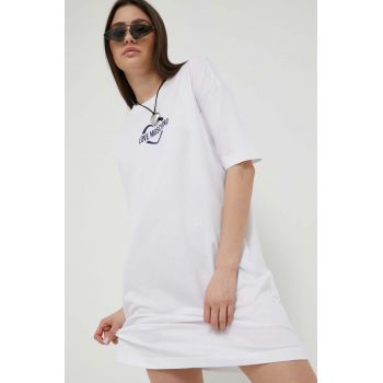 Love Moschino rochie culoarea alb, mini, oversize de firma originala