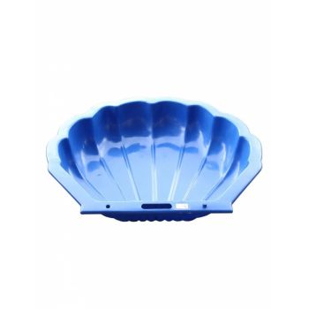 Cutie ladita de nisip sau apa tip scoica pentru copii 108 x 80 cm albastra
