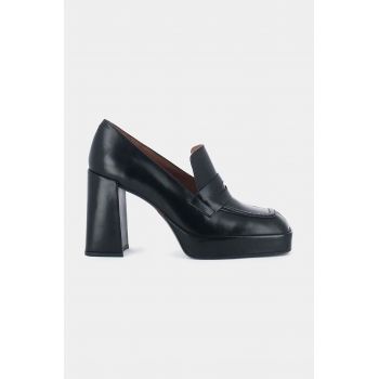 Jonak pantofi de piele BILLE CUIR culoarea negru, cu toc drept, 3100159 de firma originali
