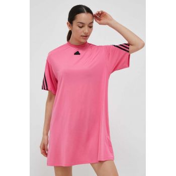 adidas rochie culoarea roz, mini, oversize ieftina